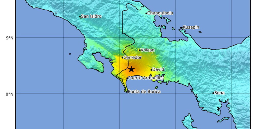 Kostariku un Panamu skar 6,3 magnitūdu zemestrīce
