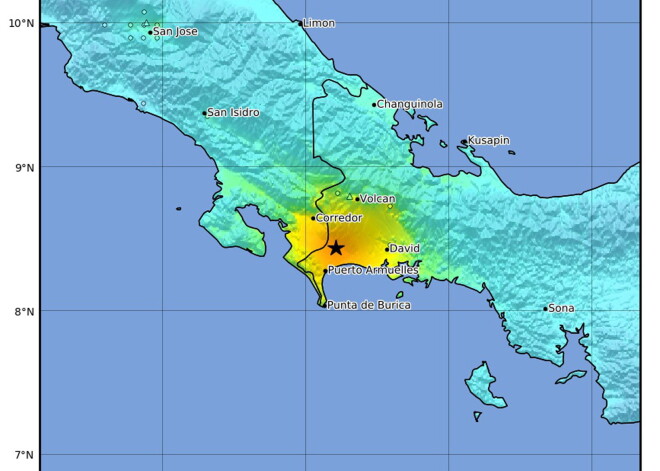 Kostariku un Panamu skar 6,3 magnitūdu zemestrīce