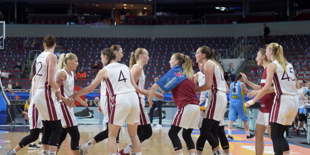 Latvijas basketbolistēm šodien "Arēnā Rīga" izšķirošā cīņa par vietu Eiropas čempionāta ceturtdaļfinālā