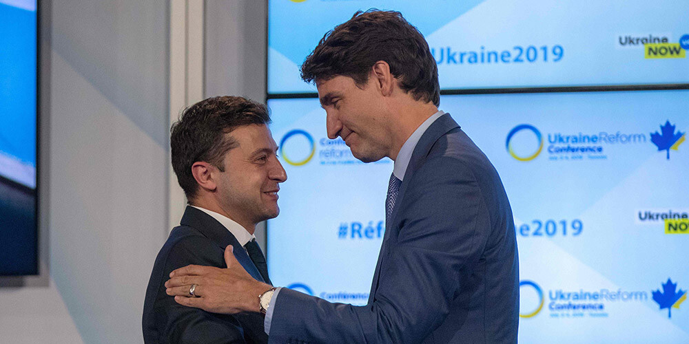 Trudo, tiekoties ar Zelenski, sola Kanādas atbalstu Ukrainai