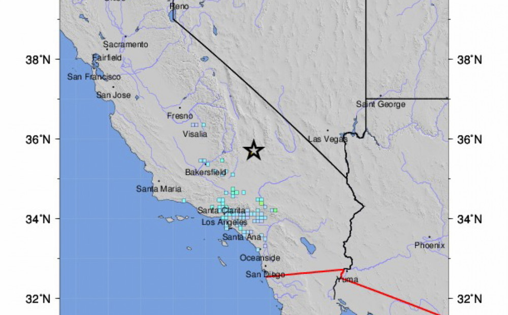 Kalifornijas štatu satricina zemestrīce, kuru jūt arī Losandželosā