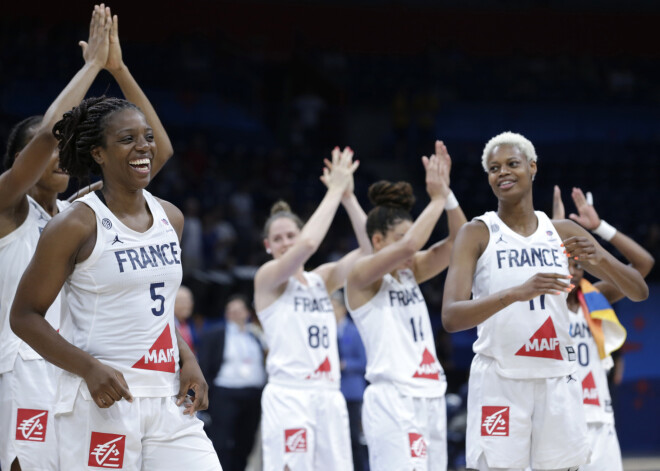 Eiropas čempionāta finālā jau atkal Francijas un Spānijas basketbolistes