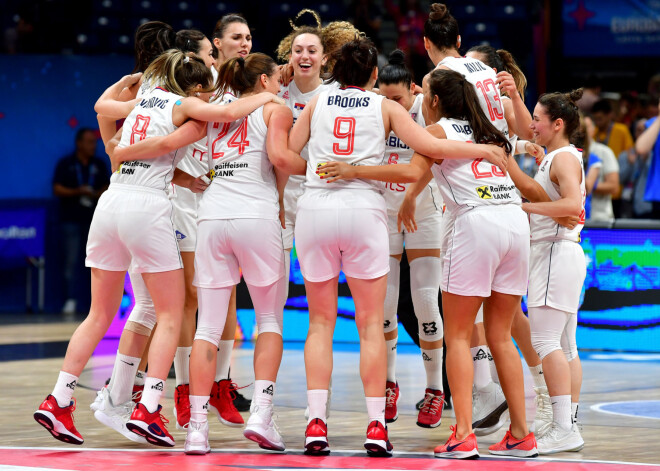 Serbijas basketbolistes izcīna Eiropas čempionāta bronzas medaļas