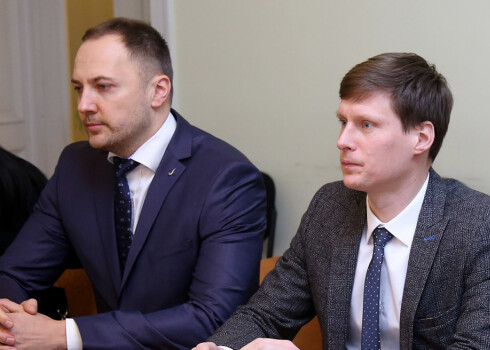 Sandis Ģirģens un Ralfs Nemiro.