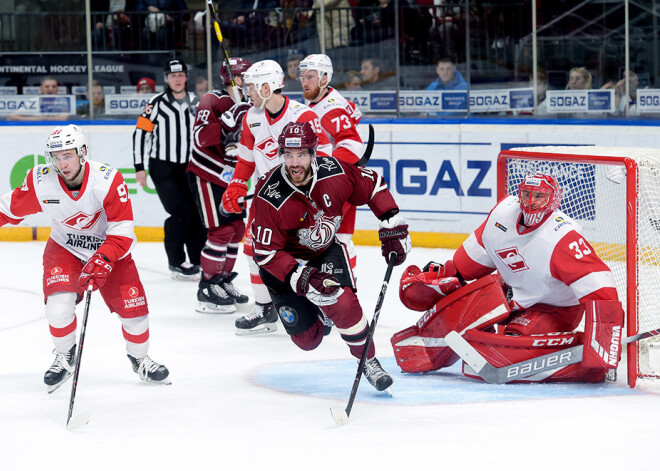 Rīgas "Dinamo" jauno KHL sezonu sāks ar cīņu pret Daugaviņa, Karsuma un Znaroka Maskavas "Spartak"