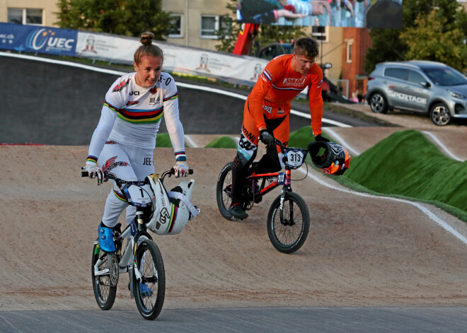 Eiropas BMX čempionātā Valmierā latvieši apstājas pusfinālā