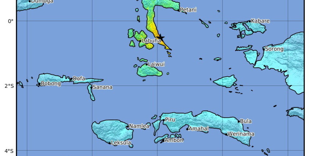 Indonēzijas Moluku salas satricina 7,3 magnitūdu zemestrīce