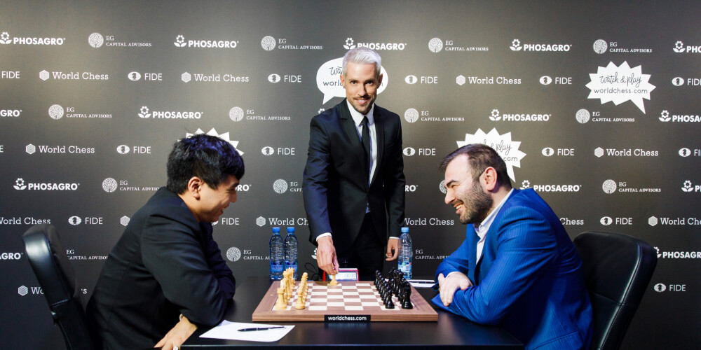 Фото: Бриедис, Верпаковскис, Пабрикс и Маркус Рива приняли участие в шахматном турнире