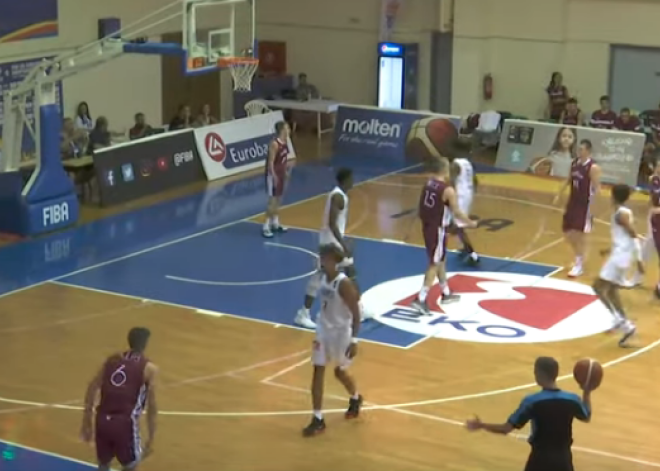 Latvijas U-18 basketbolisti Eiropas čempionāta apakšgrupu turnīru noslēdz ar zaudējumu frančiem
