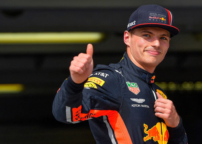 Verstapens pirmo reizi karjerā izcīna uzvaru kvalifikācijā