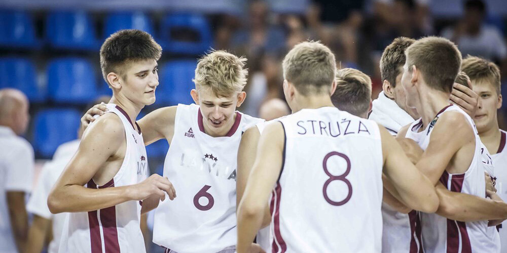 Latvijas U-16 basketbolisti uzvar Vāciju un nosargā vietu elites divīzijā