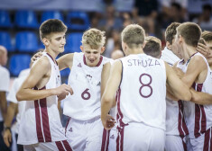 Latvijas U-16 basketbolisti uzvar Vāciju un nosargā vietu elites divīzijā