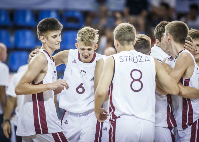 Latvijas U-16 basketbolisti uzvar Vāciju un nosargā vietu elites divīzijā