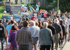 Ivara Vītola attēls no notikuma vietas.