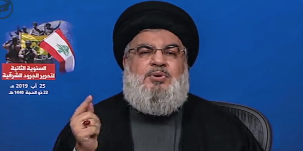"Hezbollah" līderis brīdina, ka Libānas gaisa telpā notrieks Izraēlas bezpilota lidaparātus