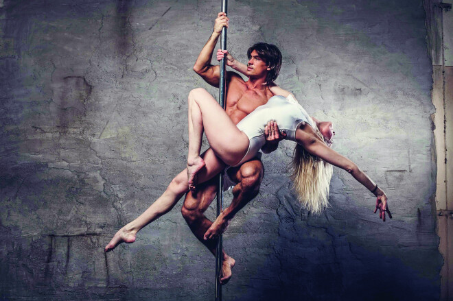 Pole dance school.