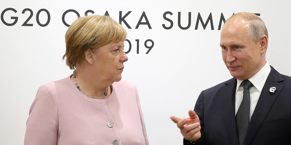 Merkele un Putins atbalsta Normandijas formāta sarunu atsākšanu par konfliktu Ukrainā