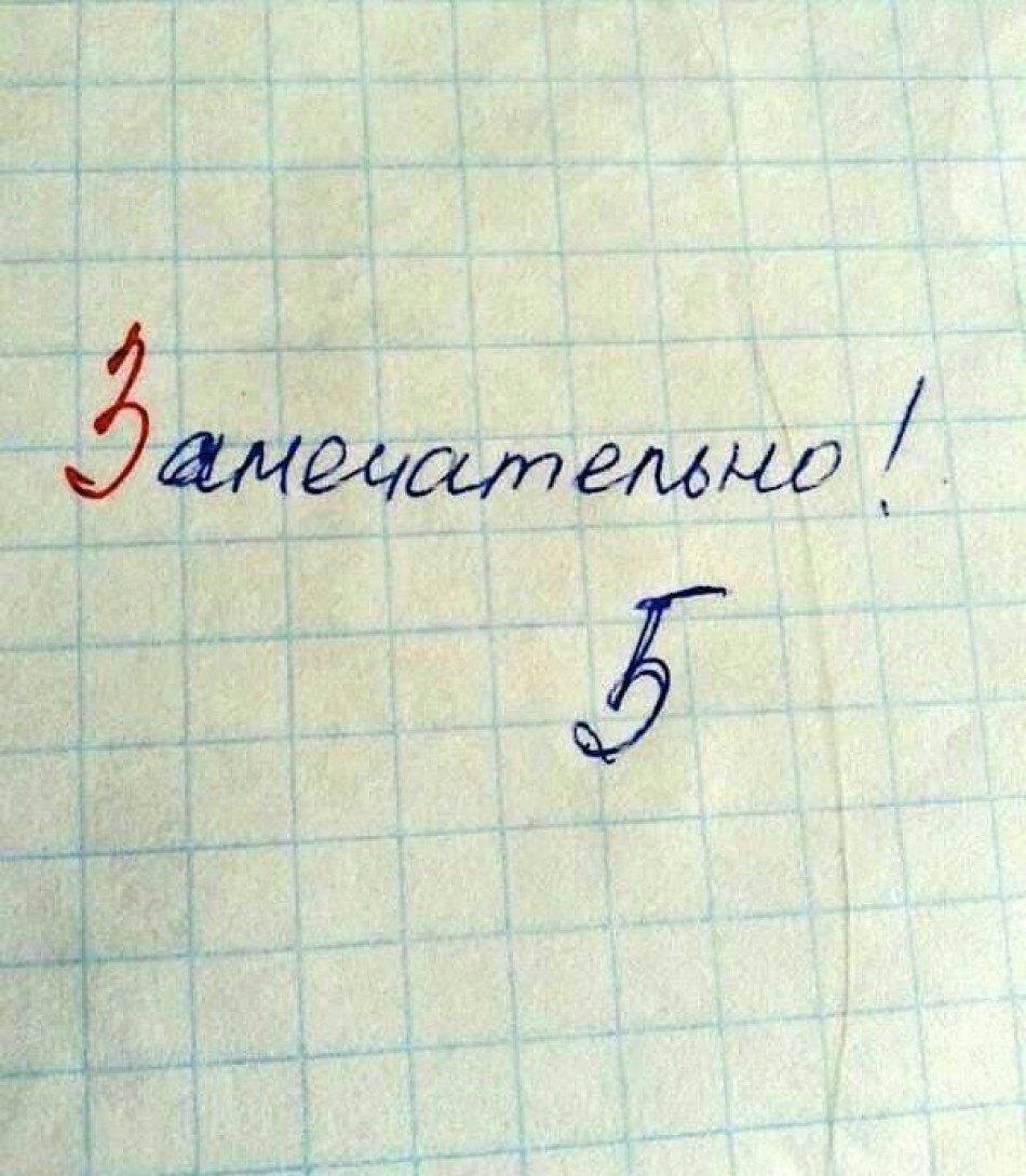 Школьные ошибки в тетрадях