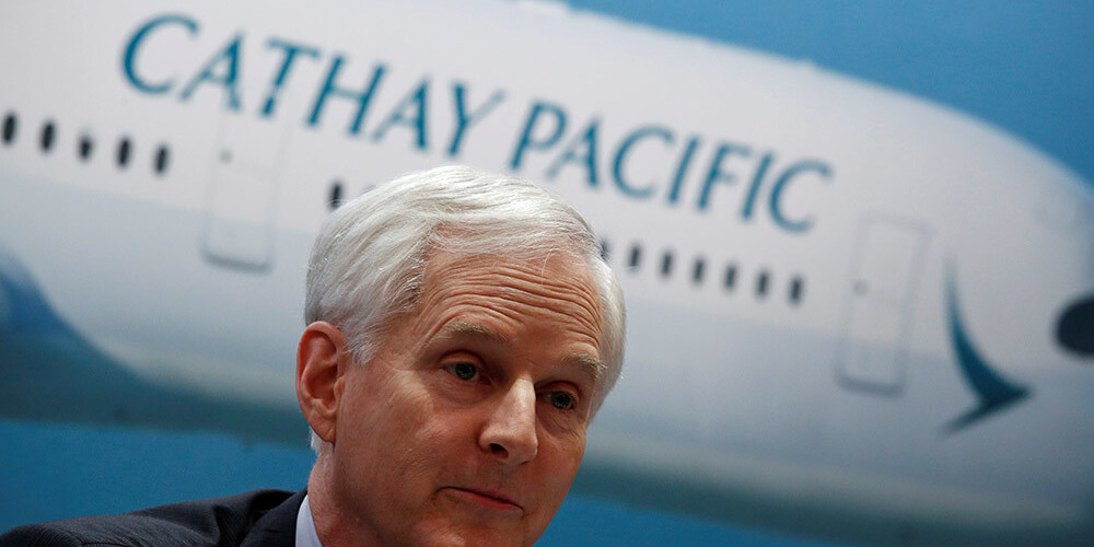 "Cathay Pacific" padomes priekšsēdētājs paziņo par atkāpšanos no amata