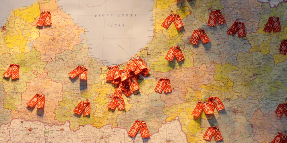 Latvijas karte.
