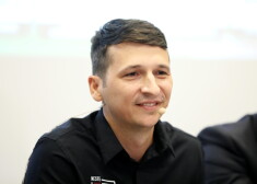 "RA Events" direktors Raimonds Strokšs piedalās FIA Pasaules rallijkrosa čempionāta 9. posma "Neste World RX of Latvia" dalībnieku paziņošanas preses konferencē.