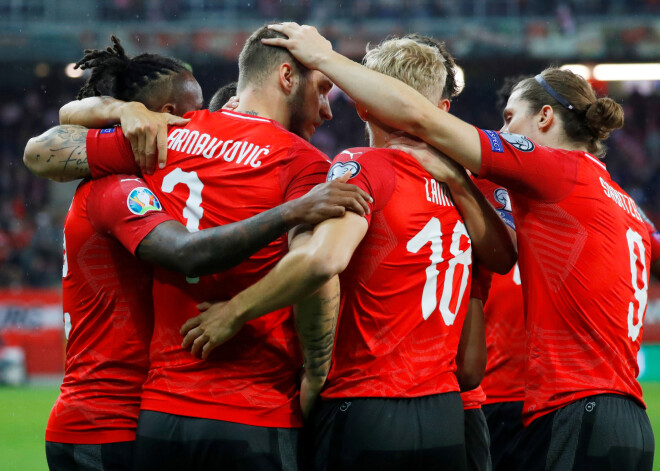 Latvijas vīriešu futbola izlase Zalcburgā 2020.gada Eiropas čempionāta kvalifikācijas spēlē ar 0:6 zaudēja Austrijai.