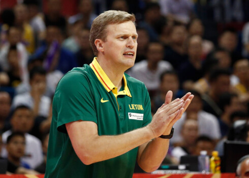 Latvijā labi pazīstamais Lietuvas basketbola speciālists Daiņus Adomaitis.