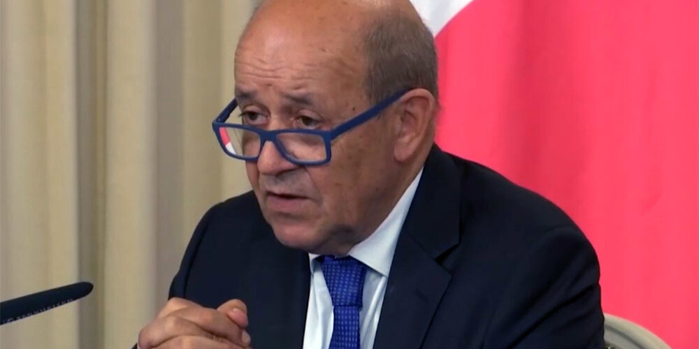 Francijas ārlietu ministrs Maskavā aicina mazināt spriedzi attiecībās ar Krieviju