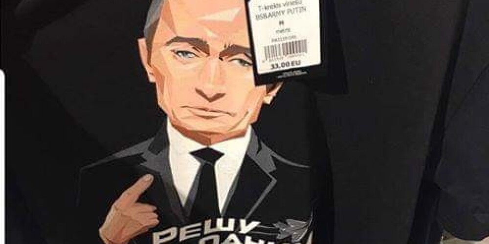 Putina kulta drēbes "Alfā" pilnībā izpirktas - nav vairs bijis, ko izņemt no tirdzniecības