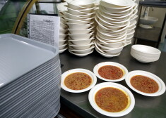 Rīgas 3.ģimnāzijas ēdnīca.