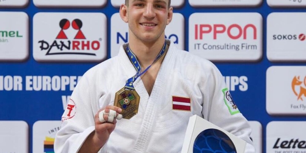 Džudists Emīls Gerkens Eiropas junioru čempionātā izcīna bronzu