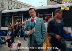 "Rīdzinieki skriešanu praktizē vismaz 8 stundas dienā" - par mūsu galvaspilsētu tapis asprātīgs reklāmas video