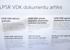 VDK dokumentu kartotēka papildināta ar biogrāfiskām ziņām par bijušajiem LPSR valsts drošības iestāžu vadītājiem un viņu vietniekiem