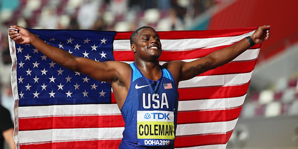 Par planētas ātrāko cilvēku Dohā kļūst amerikāņu sprinteris Kolmens