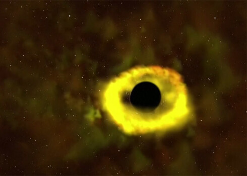 VIDEO: pirmoreiz fiksēts mirklis, kad melnais caurums saplosa un aprij zvaigzni