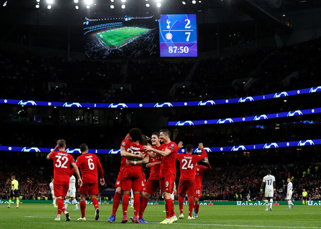 Njabrī ar četriem vārtiem palīdz "Bayern" izbraukumā sagraut "Hotspur"