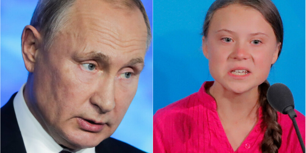VIDEO: pie Grētas Tūnbergas kritizēšanas ķēries arī Krievijas prezidents Vladimirs Putins