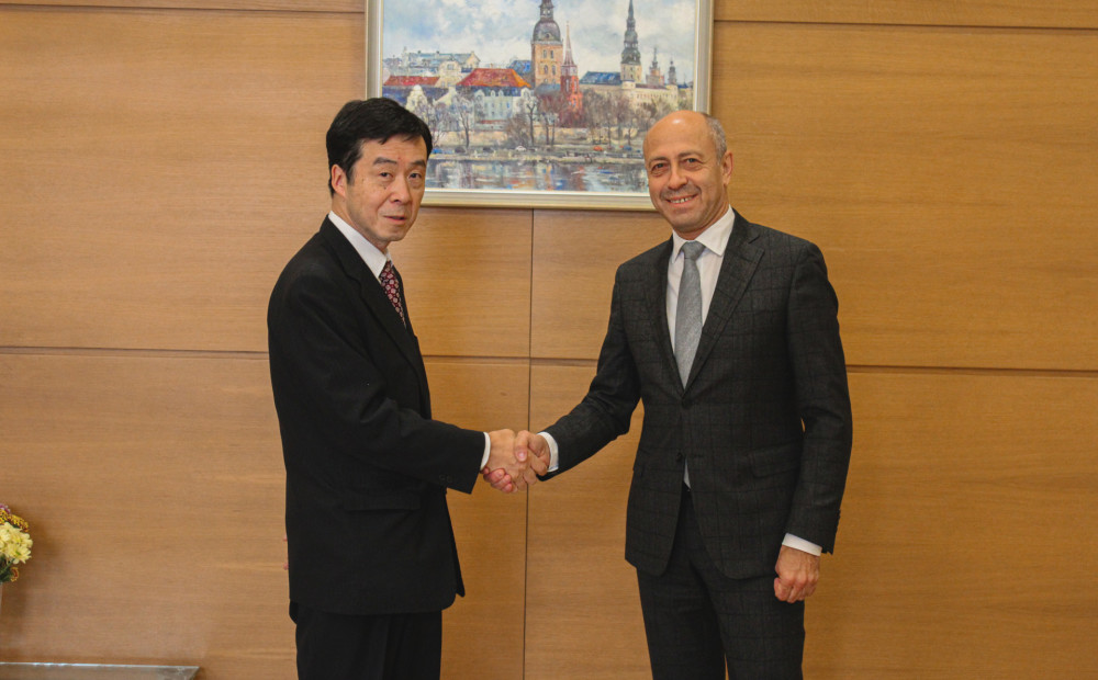 Rīgas domes priekšsēdētājs tiekas ar Japānas vēstnieku Latvijā