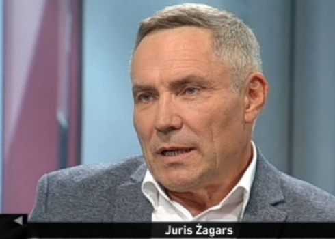 Juris Žagars LTV "1:1" studijā.