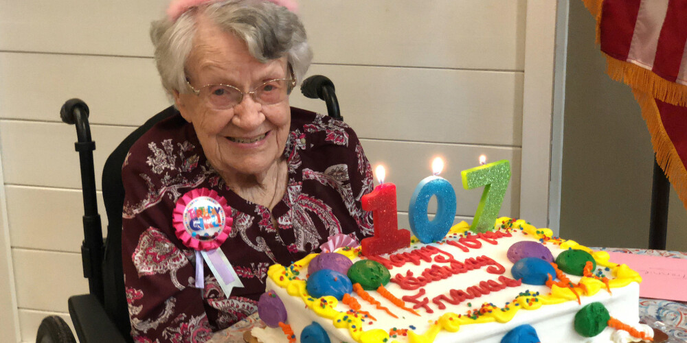 107 gadus veca amerikāniete atklājusi ilgdzīvošanas noslēpumu