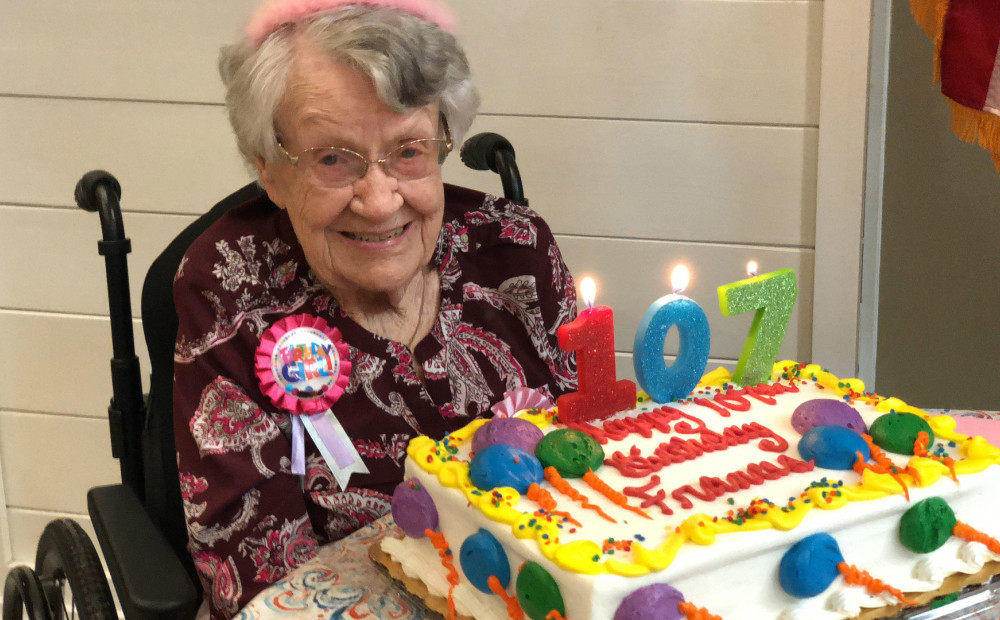 107 gadus veca amerikāniete atklājusi ilgdzīvošanas noslēpumu