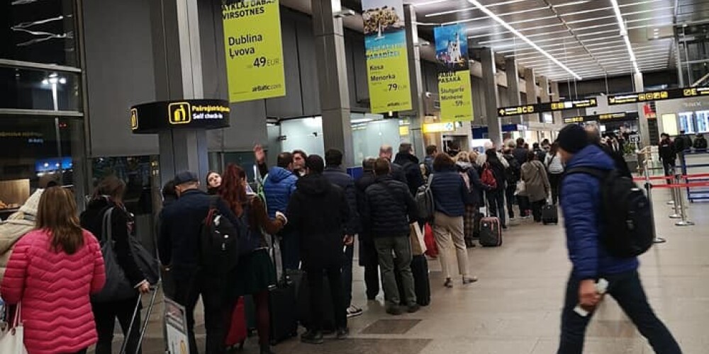 Аэропорт Rīga готов пошел навстречу пассажирам, которые опоздали на рейс из-за очередей