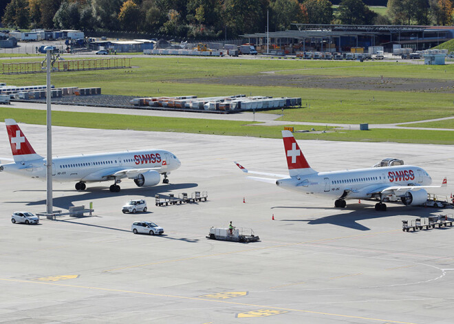 Šveices aviokompānijas "Swiss" lidmašīnas "Airbus A220" pakāpeniski atsāk lidojumus