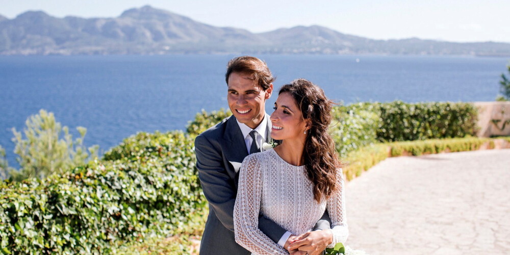 Par precētu vīru kļuvis Rafaels Nadals - viņa glaunās kāzas apmeklē pat bijušais Spānijas karalis