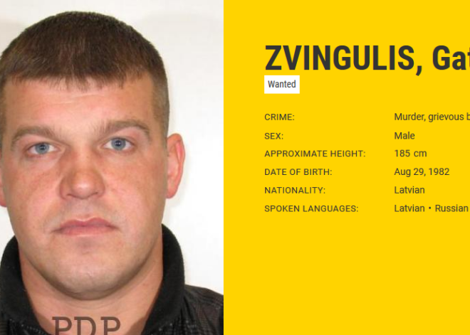 Европол разыскивает вентспилсчанина, подозреваемого в убийстве