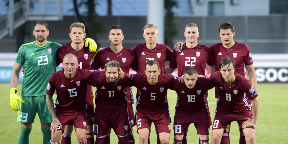 Latvijas futbola izlase FIFA rangā nokritusi uz 143. vietu