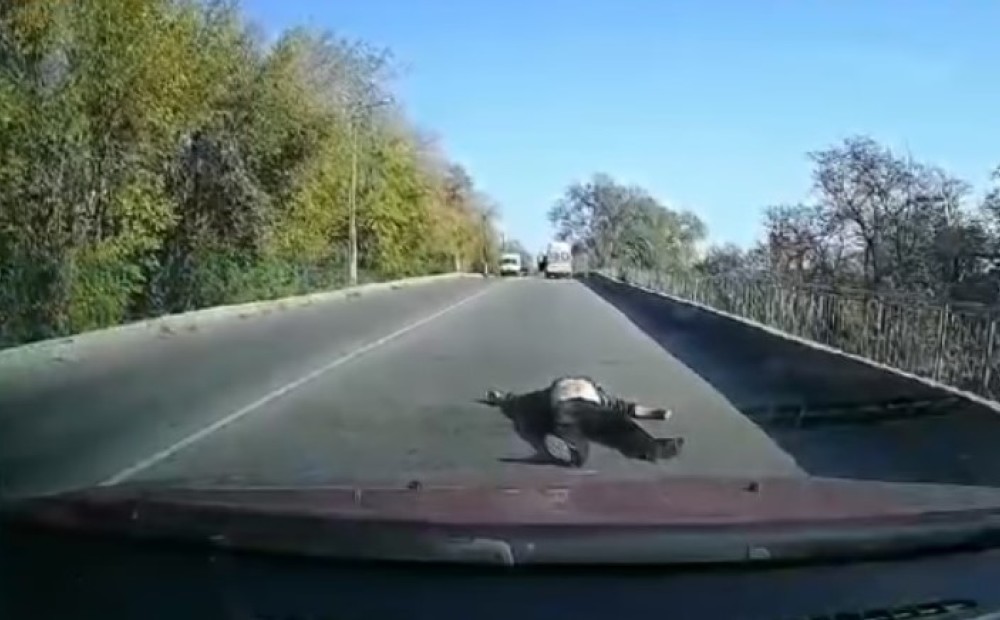 Вывалился из машины Вывалился из машины
