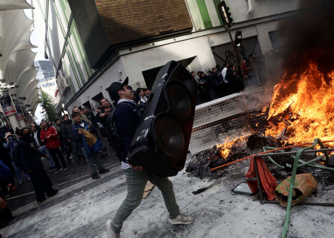 Čīlē izceļas jauni protesti un nekārtības