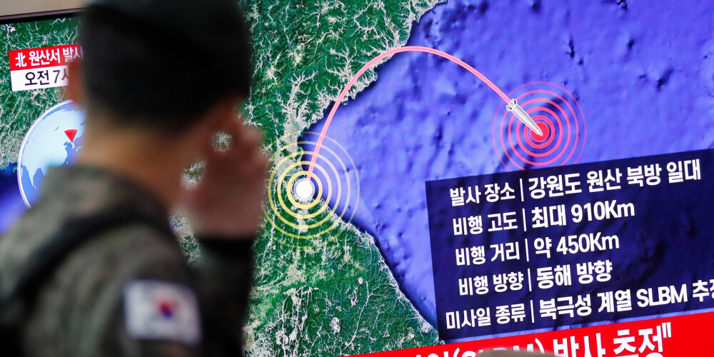 Ziemeļkoreja izšāvusi jūrā divus šāviņus