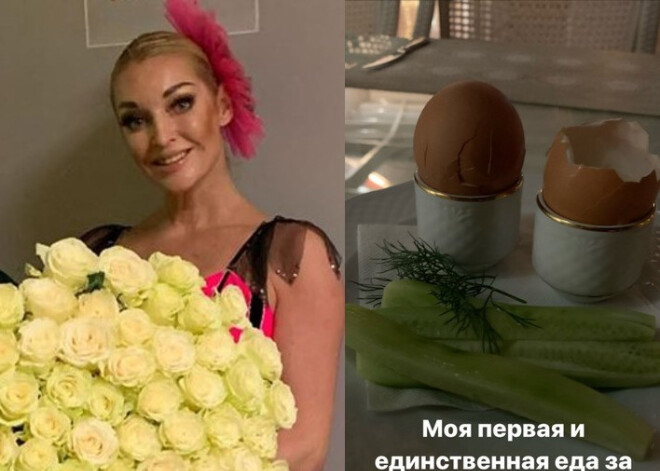 Анастасия Волочкова продолжает худеть, питаясь двумя яйцами и одним огурцом в день